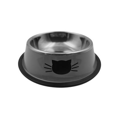 Katzen Futternapf Grau