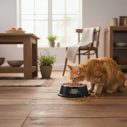 Katzen Futternapf Schwarz