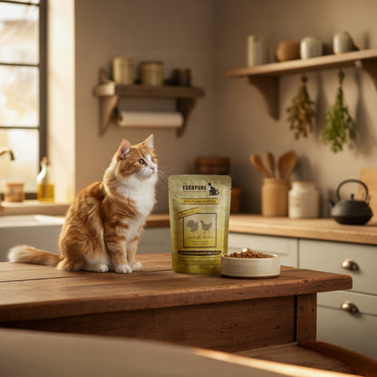 Katzen Nassfutter "Pute & Huhn mit Katzengamander & Leinöl"